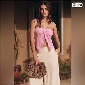 ▪️NWT FREE PEOPLE Sand Bound Clutch in Chocolate Brown